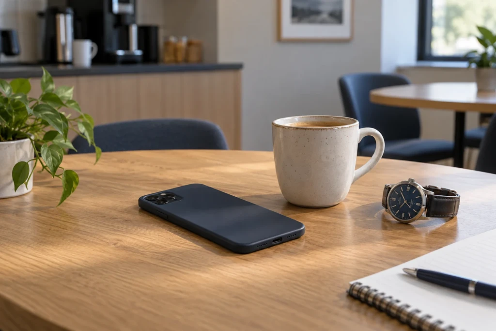 Illustration — Peut-on imposer au salarié de conserver son portable professionnel pendant son temps de pause ?