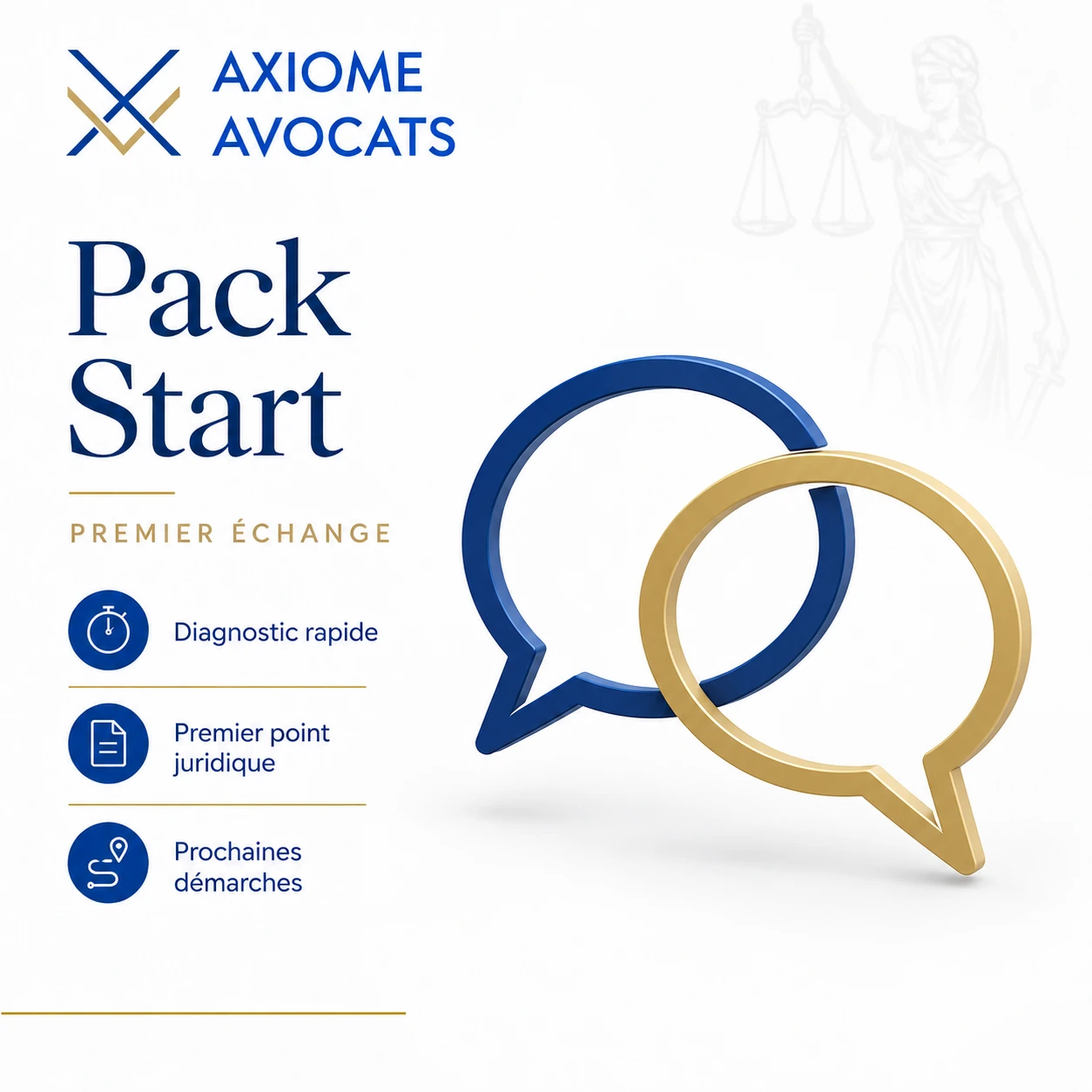 Pack Start — premier échange avec un avocat
